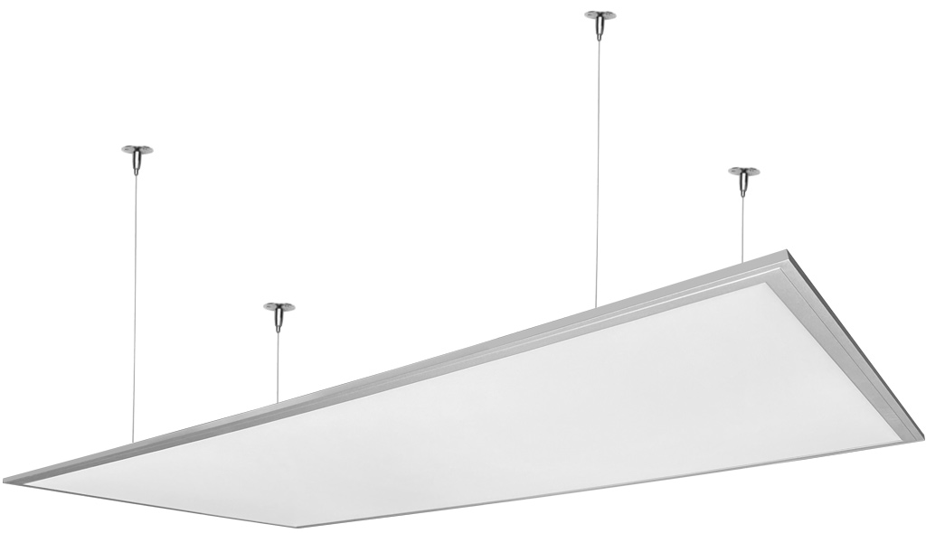 Strieborný závesný LED panel 600 x 1200m 75W neutrálna biela