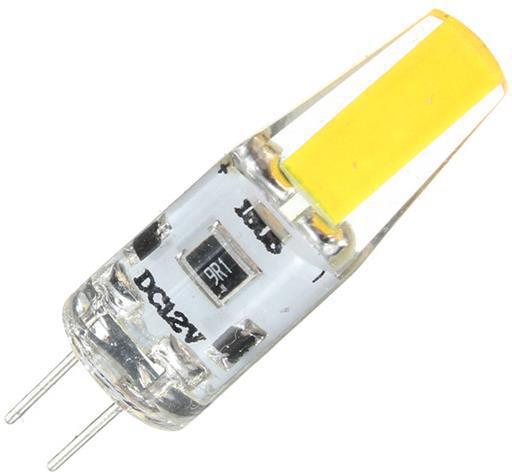 Stmievateľná LED žiarovka G4 3W 12V COB teplá biela
