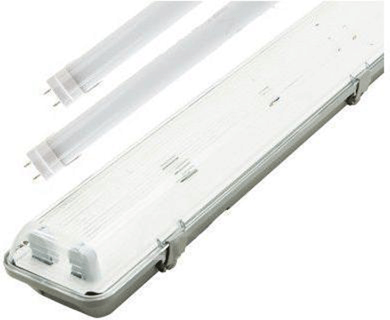 LED žiarivkové těleso 150cm + 2x LED žiarivka teplá biela 4320lm