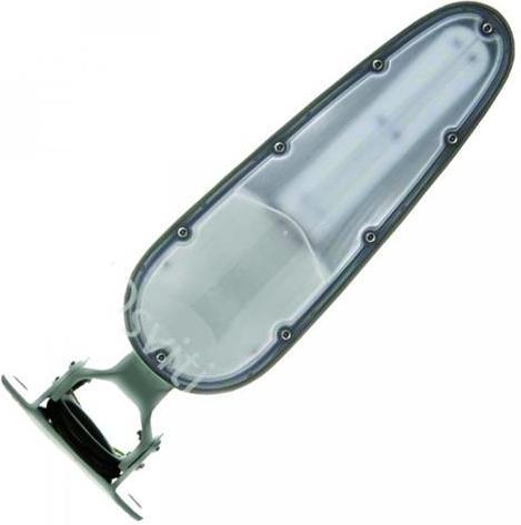Strieborné LED verejné osvetlenie 30W na múr teplá biela