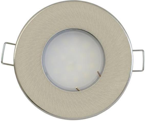 Nikl vstavané podhledové LED svietidlo 3,5W teplá biela IP44 230V