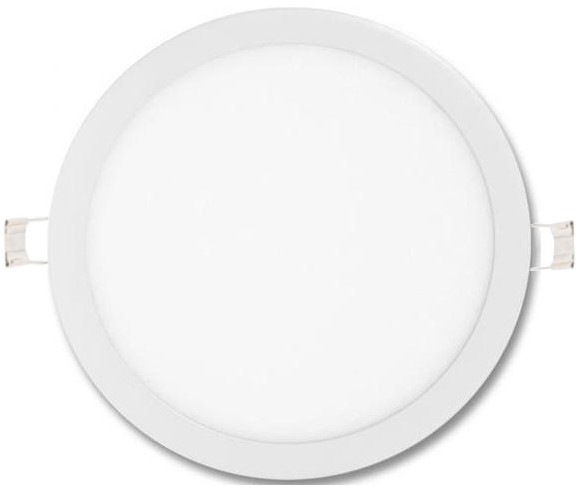 Stmievateľné biely kruhový vstavaný LED panel 400mm 36W studená biela