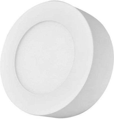 LED panel 6W prisadený guľatý 115mm teplá biela