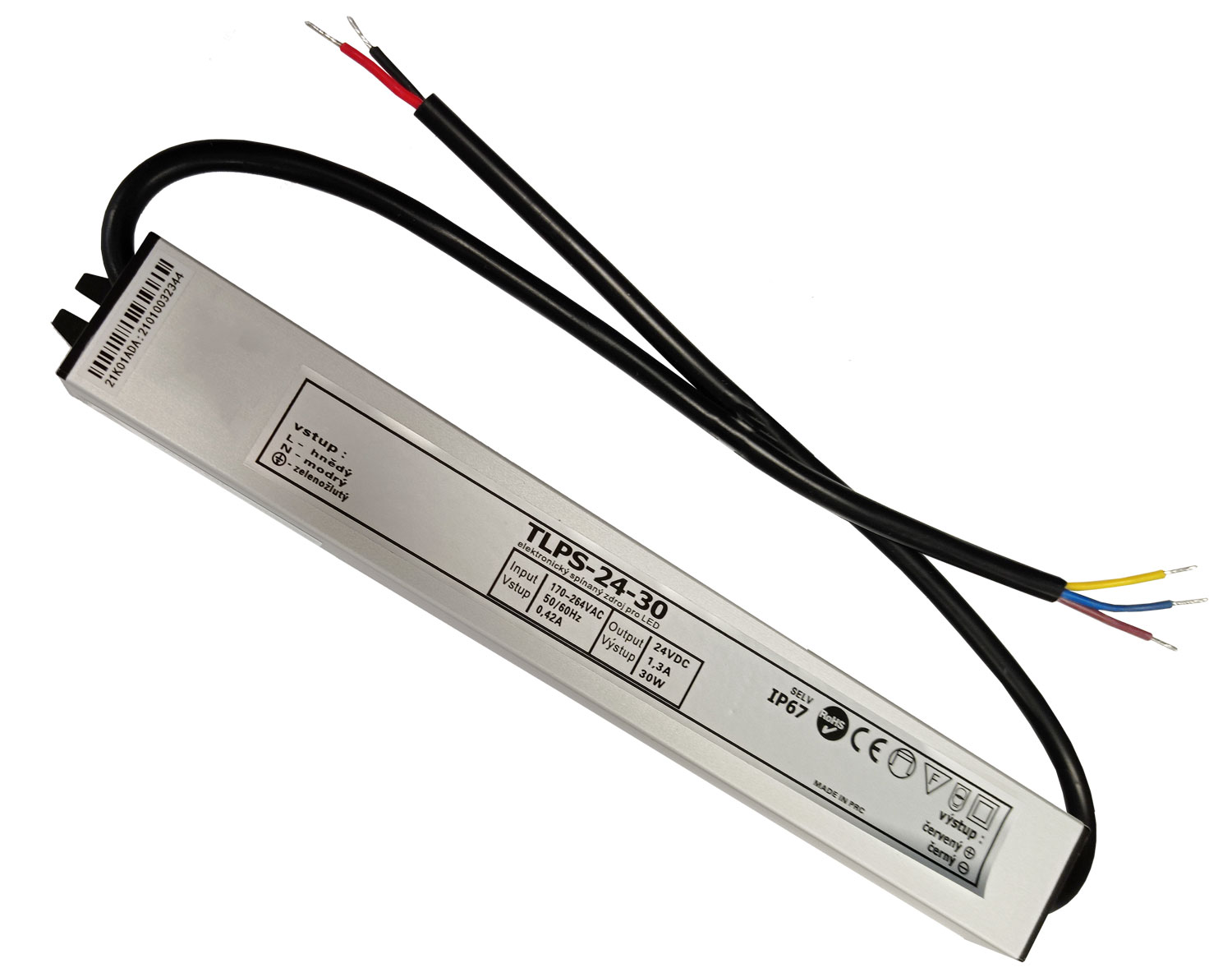 LED zdroj 24V 30W IP67 vodeodolný