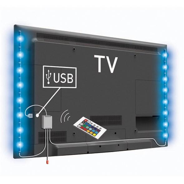 LED pásek na zadní stranu televizoru RGB s USB 8,7W