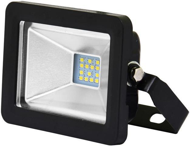 Čierny LED reflektor 10W city 5000K neutrálna biela