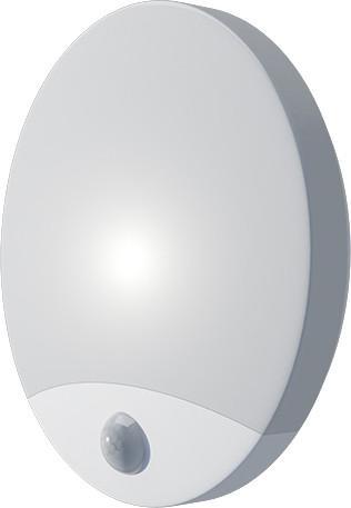 Biele LED vonkajšie nástenné svietidlo 10W biele s PIR čidlem olga neutrálna biela