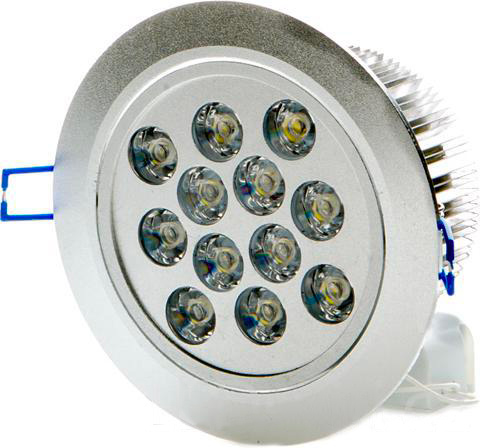 LED bodové svietidlo 12x 1W biela