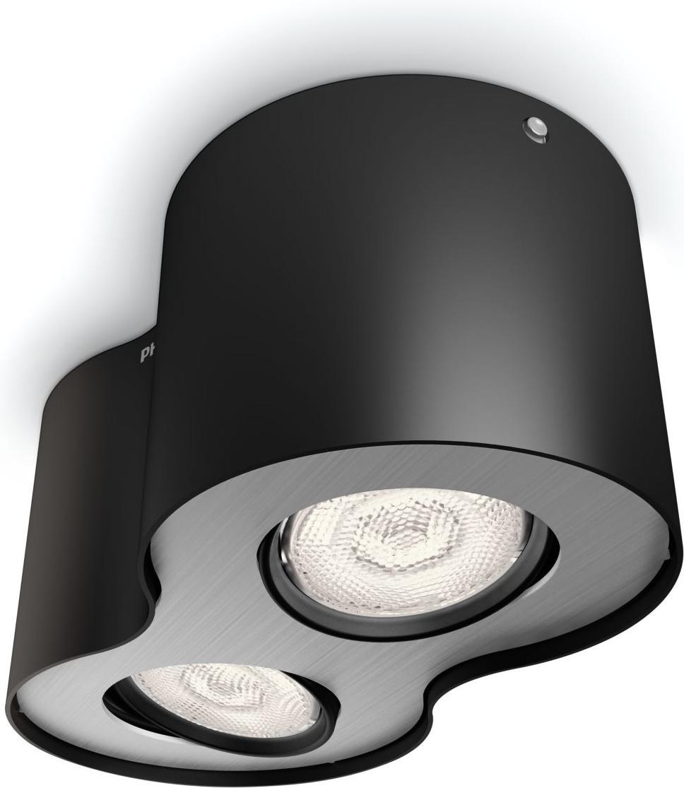 Philips LED Phase svietidlo bodové čierna 2x4,5W selv 53302/30/16