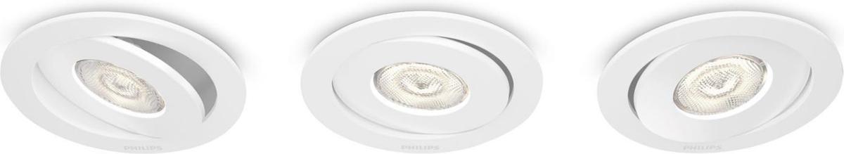 Philips LED Asterope svietidlo zápustné biela set 3x4,5W selv 59183/31/16