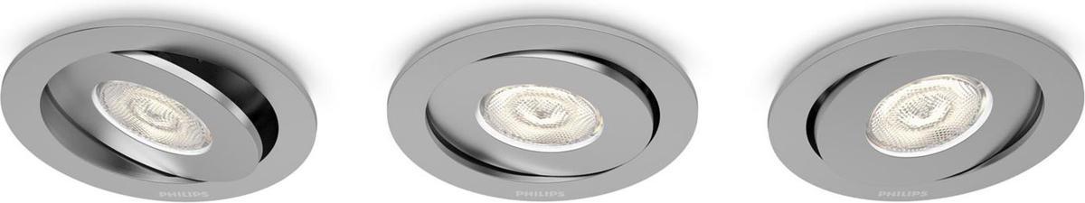 Philips LED Asterope svietidlo zápustné hliník set 3x4,5W selv 59183/48/16