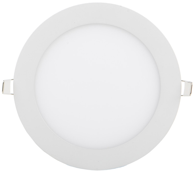 Biely kruhový zabudovateľný LED panel 175mm 12W denné biela