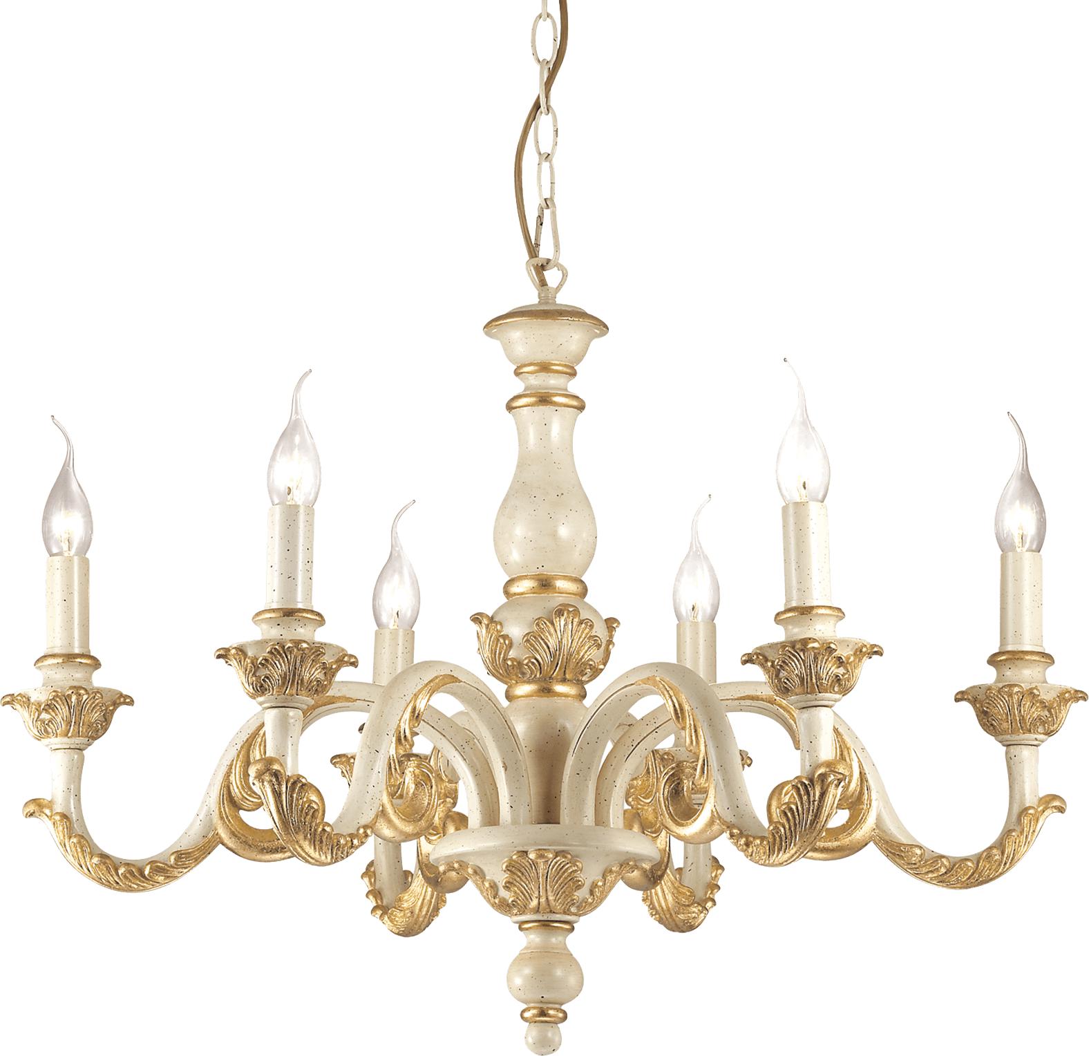 Ideal lux LED Giglio Oro luster 6x5W 75327