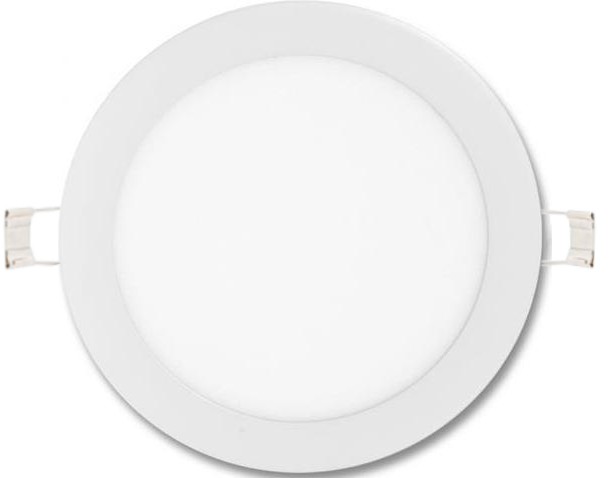 Biely kruhový zabudovateľný LED panel 300mm 25W denné biela