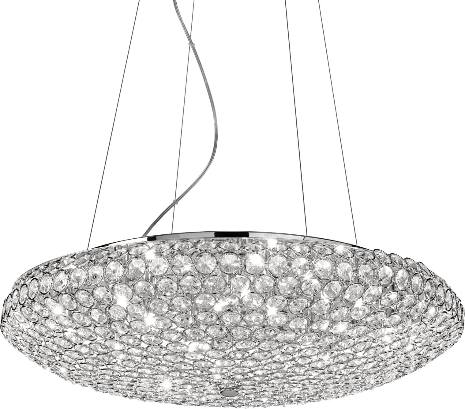 Ideal lux LED King Cromo závesné svietidlo 2x4,5W 88013