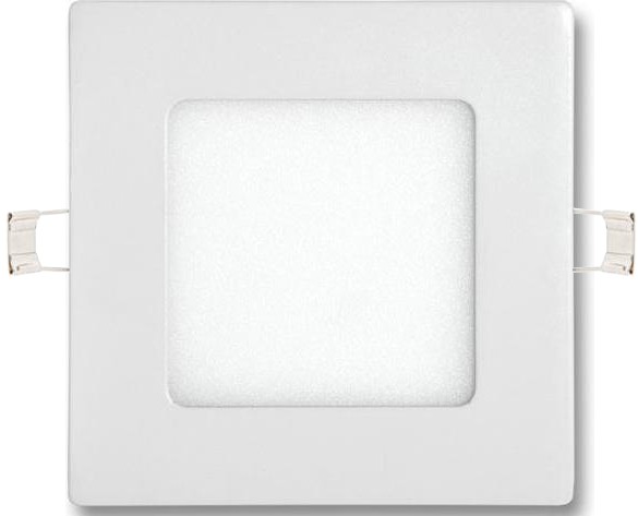 Biely vstavaný LED panel 120 x 120mm 6W teplá biela