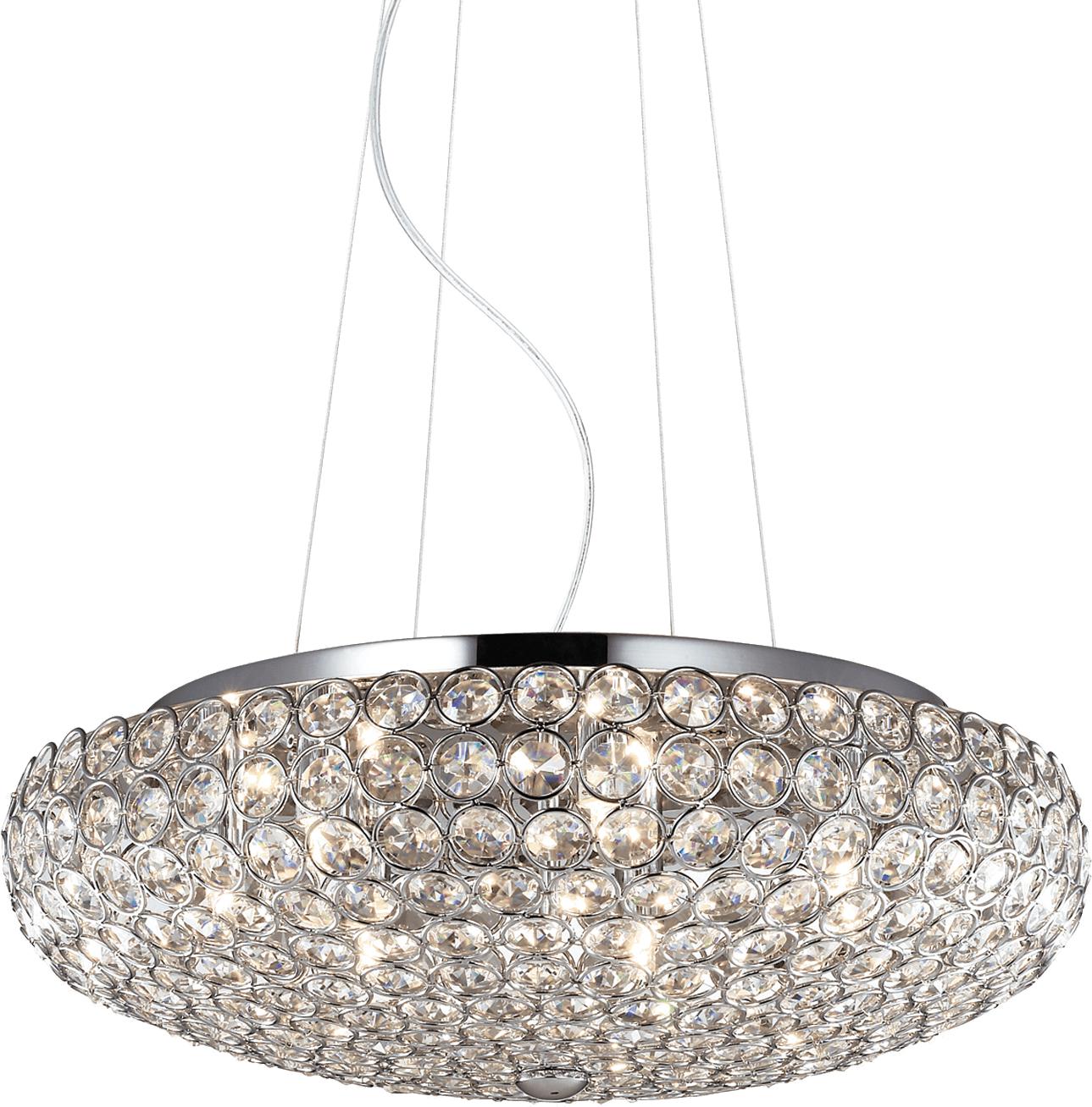 Ideal lux LED King Cromo závesné svietidlo 7x4,5W 87979