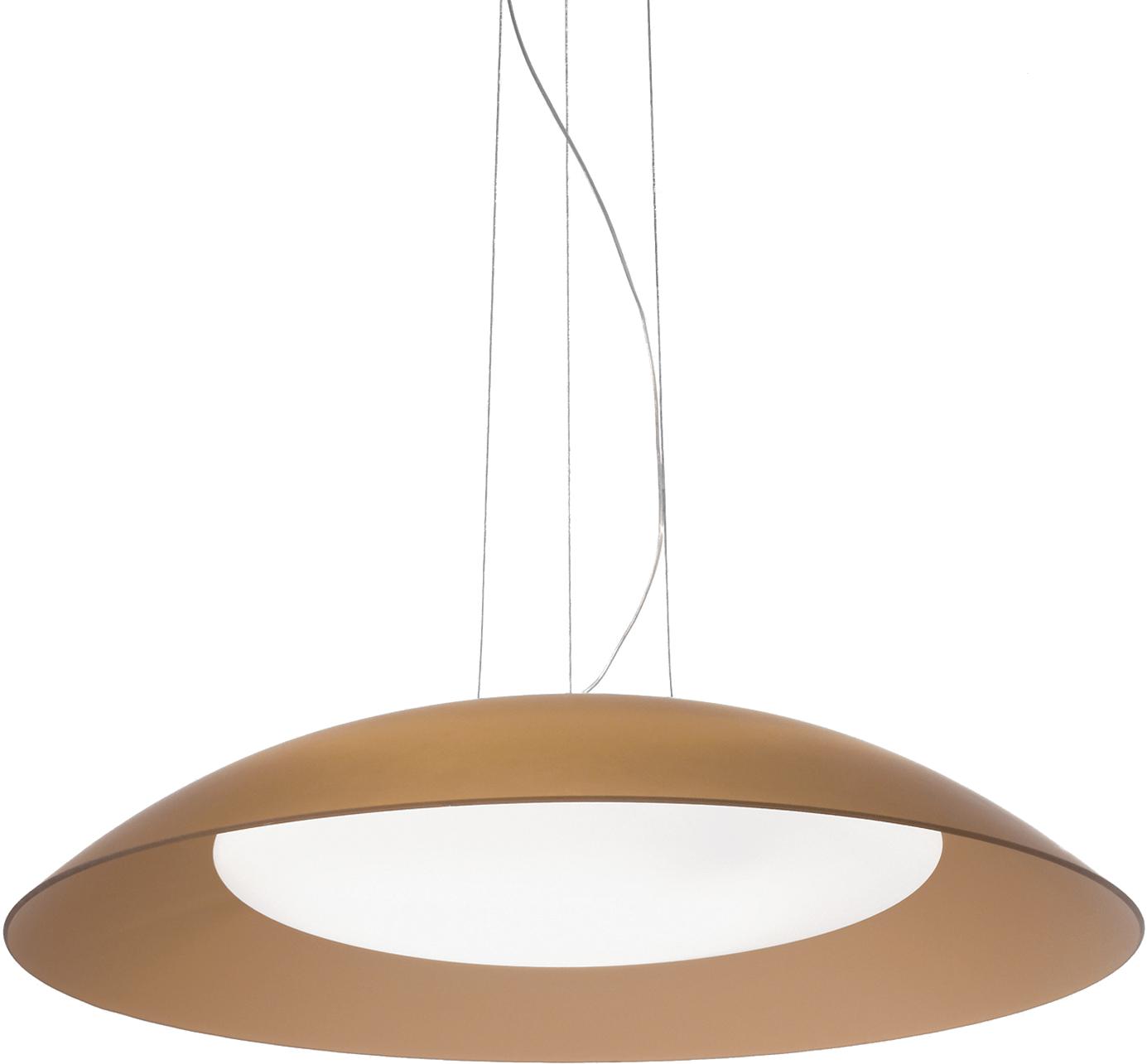 Ideal lux LED lena d64 marrone závesné svietidlo 3x5W 66608