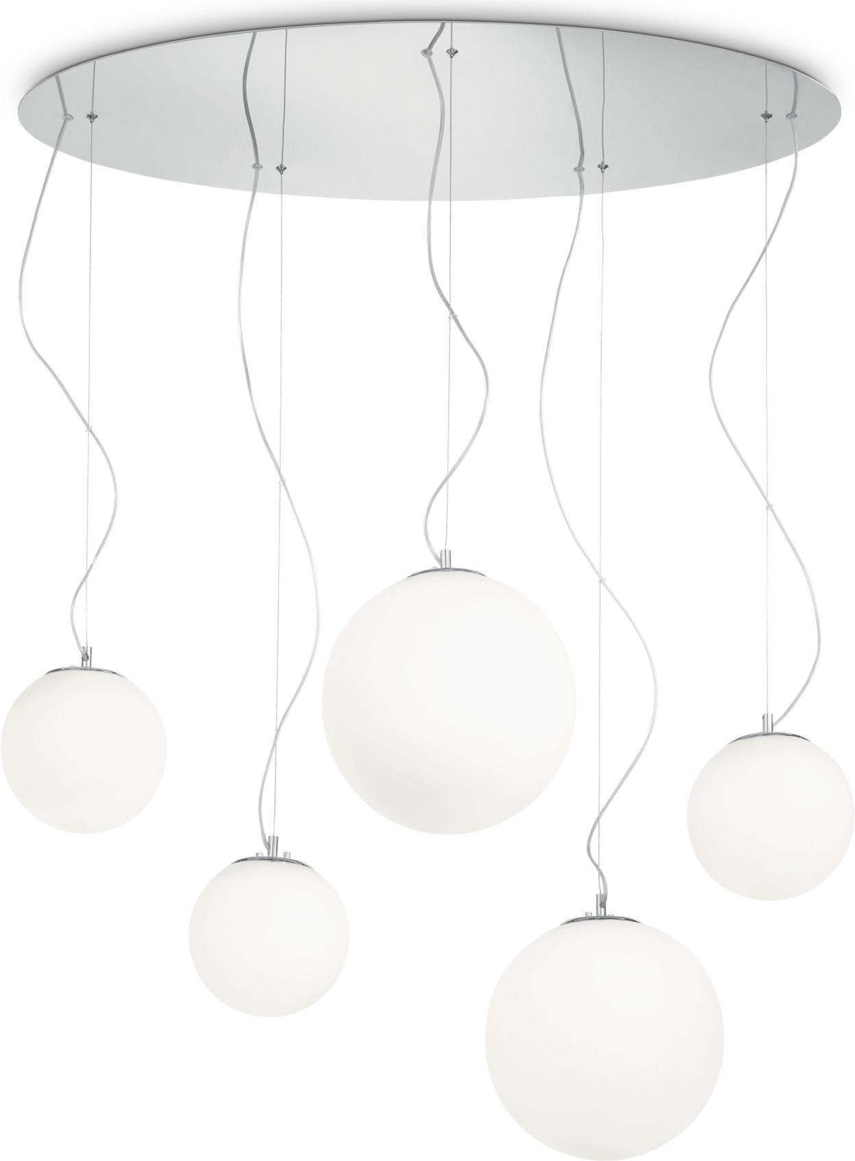 Ideal lux LED Mapa bianco závesné svietidlo 5x5W 43562