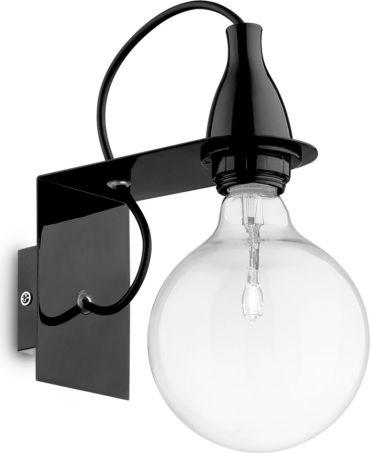 Ideal lux LED Minimal nero nástenné svietidlo 5W 45214
