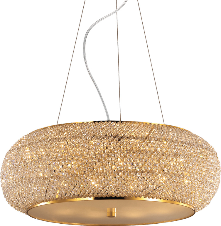 Ideal lux LED Pasha Oro závesné svietidlo 10x5W 82257