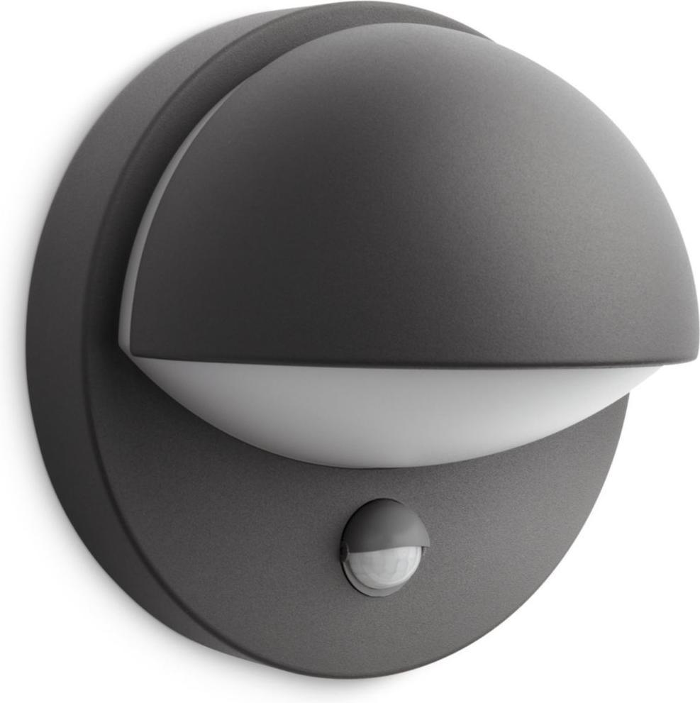 Philips LED June svietidlo vonkajšie čierna senzor 5W 16246/93/16