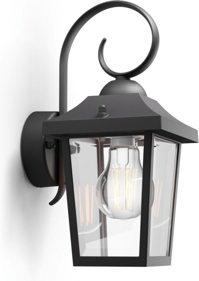 Philips LED Bogota svietidlo vonkajšie nástenné čierna 5W 17236/30/PN