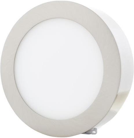 Chrómový kruhový prisadený LED panel 225mm 18W teplá biela
