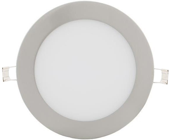 Chrómový kruhový vstavaný LED panel 175mm 12W teplá biela