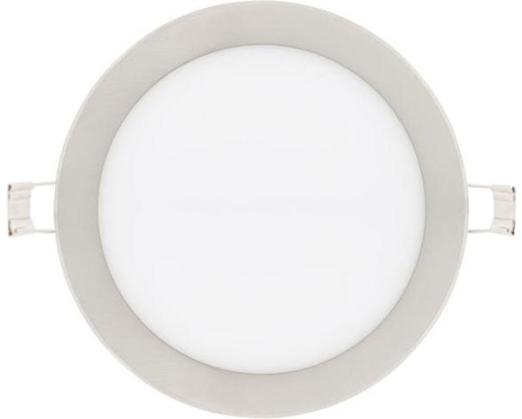 Chrómový kruhový vstavaný LED panel 300mm 25W teplá biela
