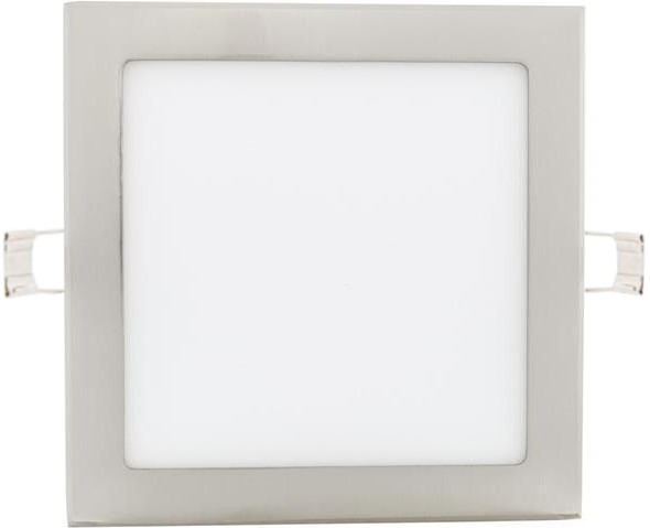 Chrómový vstavaný LED panel 225 x 225mm 18W teplá biela