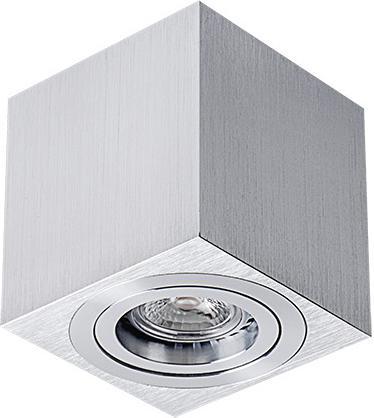 Strieborné prisadené LED svietidlo 5W výklopné neutrálna biela