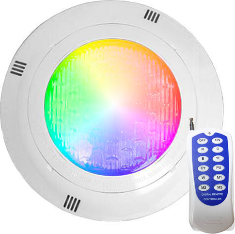 LED bazénové svetlo RGB PAR56 24W 24V s ovládačom