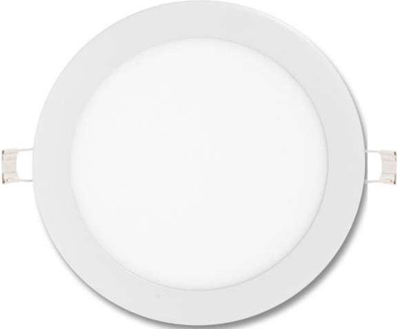 Stmievateľné biely kruhový vstavaný LED panel 225mm 18W teplá biela