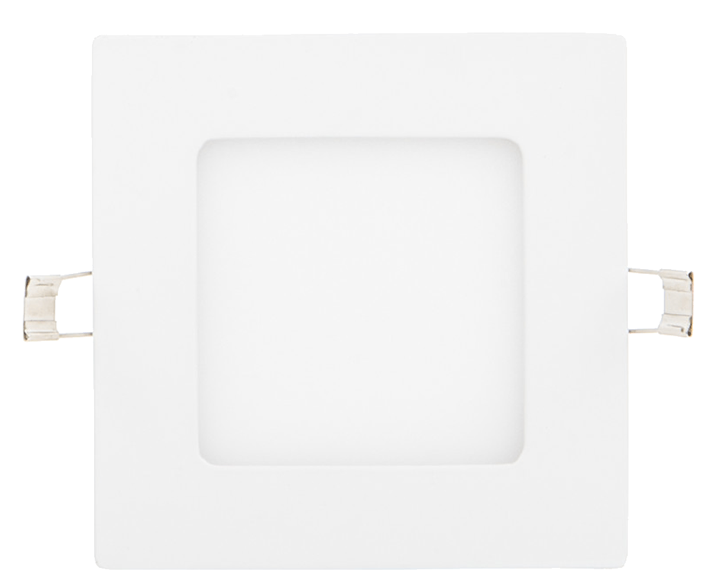 Stmievateľné biely vstavaný LED panel 120 x 120mm 6W teplá biela