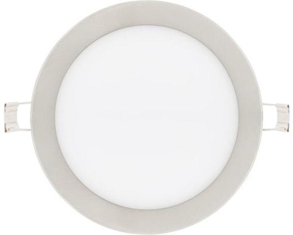 Stmievateľné chrómový kruhový vstavaný LED panel 300mm 25W teplá biela