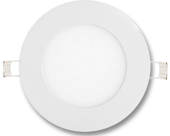 Stmievateľné biely kruhový vstavaný LED panel 120mm 6W biela