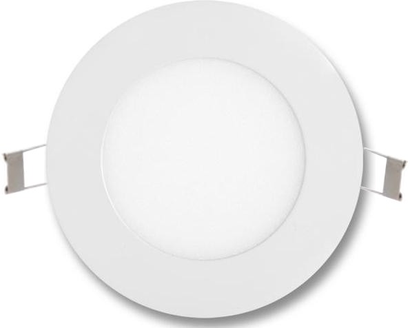 Stmievateľné biely kruhový vstavaný LED panel 120mm 6W studená biela