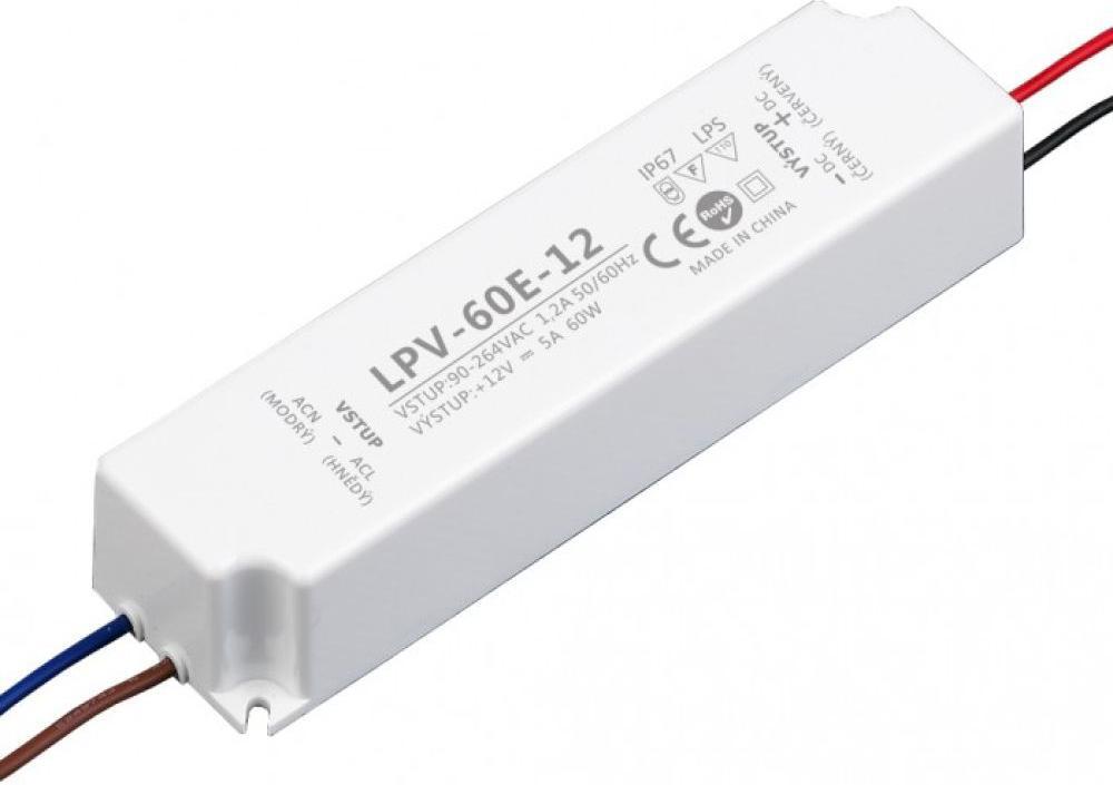 LED zdroj 12V 60W LPV-60E-12
