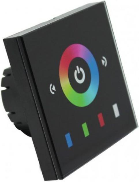 LED dotykový panel RGB 8E čierny