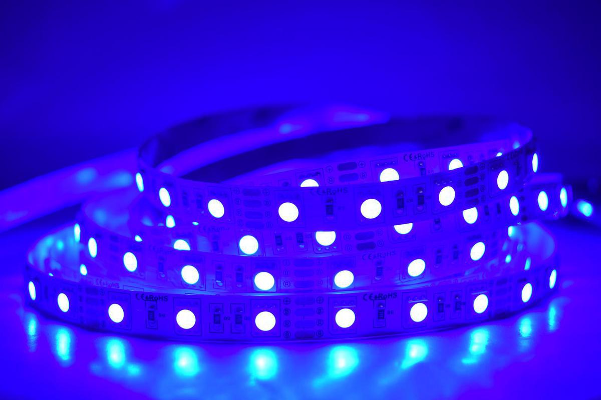 LED pásik 12W/m vnútorná modrá 12V