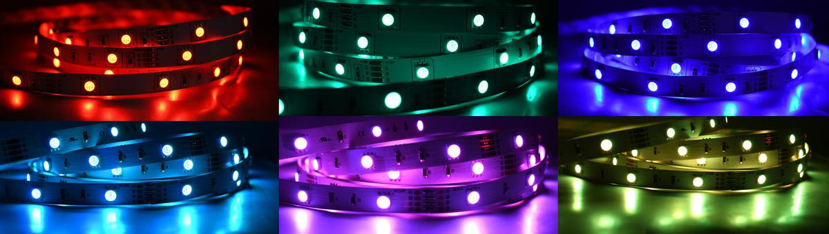 RGB LED pásik 150SMD vnútorné 12V