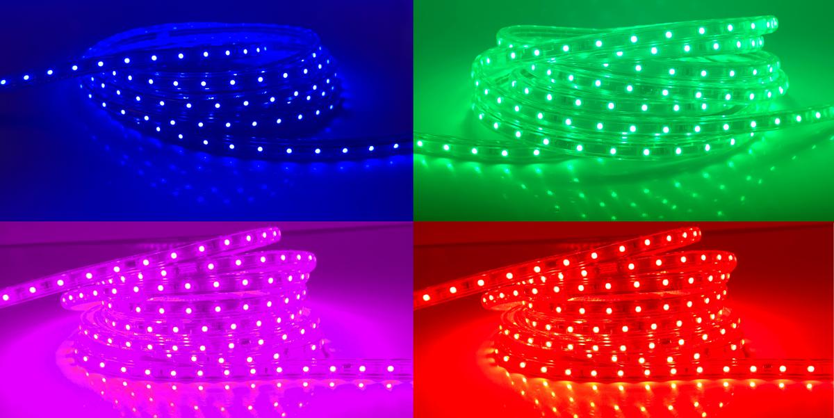 LED pásik 230V5 RGB 230V 230V
