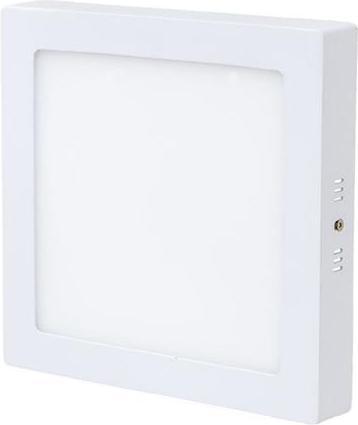 Biely prisadený LED panel 225 x 225mm 18W teplá biela