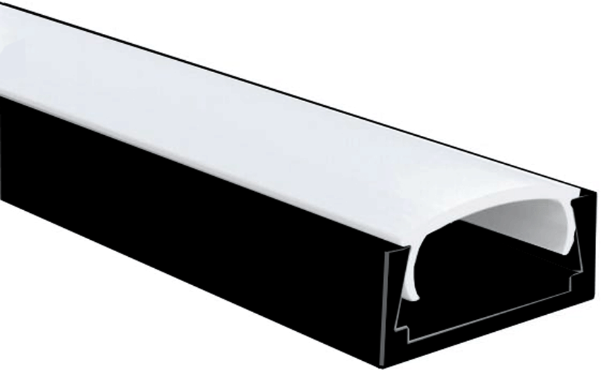 LED profil Mikro-2 čierny 1m