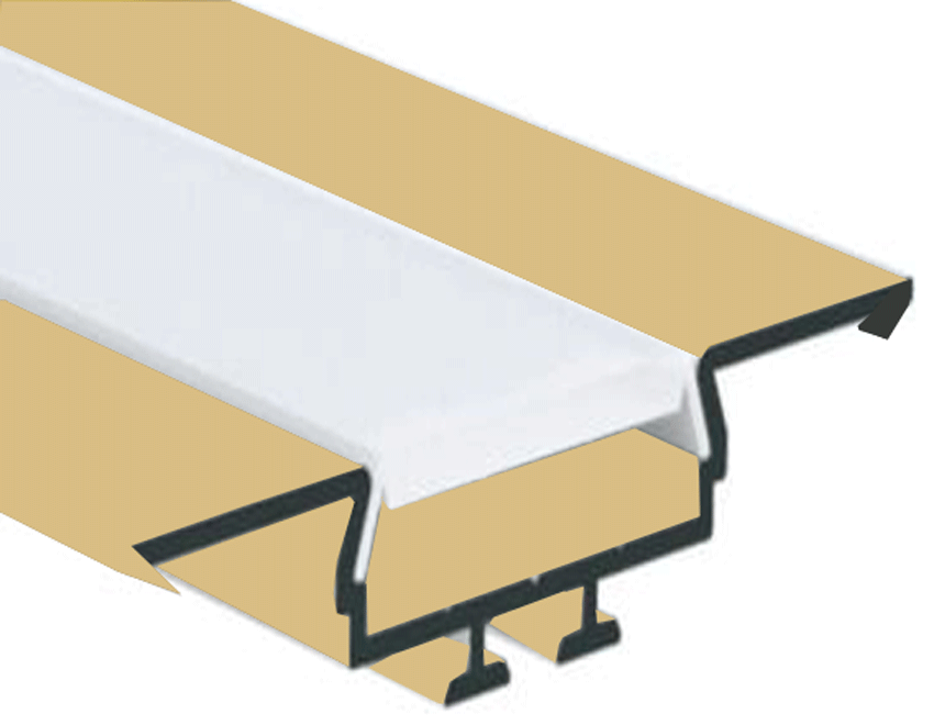 LED profil R1B rohový 1m
