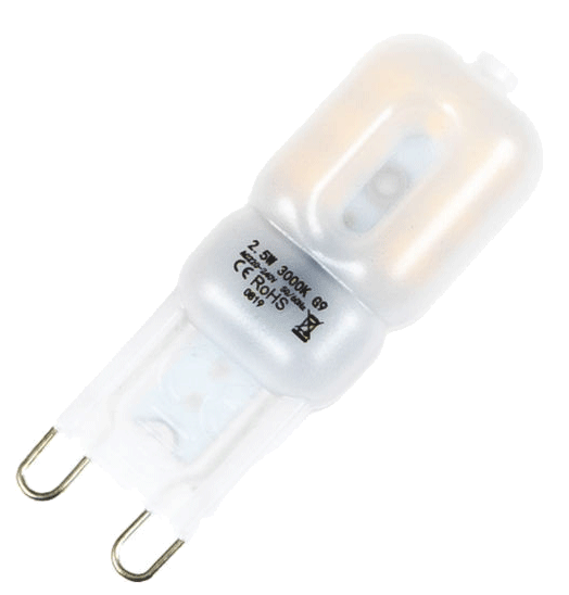 LED žiarovka G9 EP2,5W teplá biela