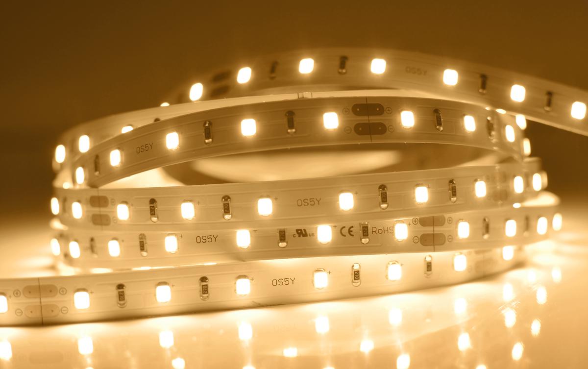 LED pásik 12W/m vnútorný záruka 5 rokov teplá biela 24V