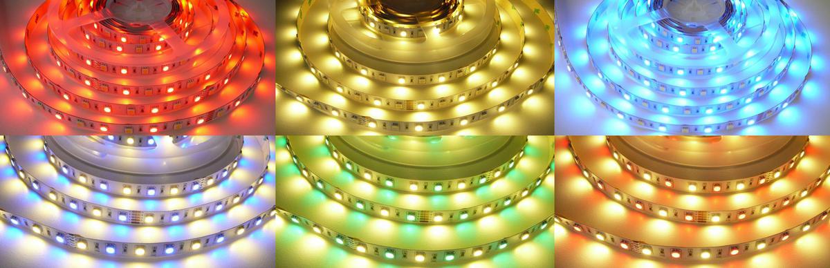24V RGB + WW 14,4W vnútorné LED pásik 24V