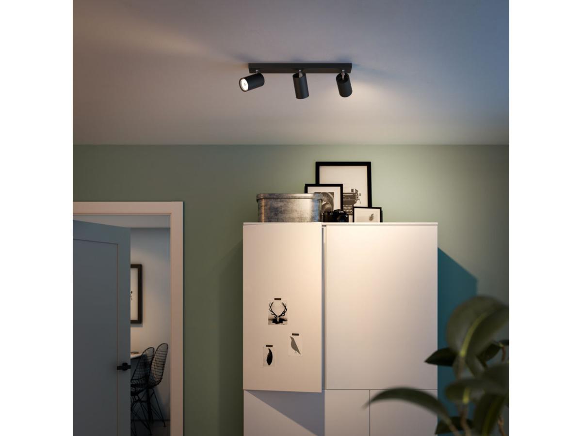 Kosipo svietidlo bodové GU10 3x10W so zdrojom čierna